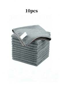 Microfiber Cleaning Cloth Grey - 10/5 Pcs- High Performance - Lint Free - Scratch Free, Ultra Absorbent Microfiber Towel Weave Grime & Liquid For Streak-Free Mirror Shine , For Cars, SUVs, RVs, Trucks, And Boats - Car Washing Cloth