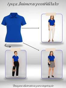 Women T-Shirts - Royal Blue - View 8