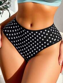 Set de 4/12 Bragas de Algodón para Mujer con Diseño de Polka Dots, Cómodas y Suaves de Alta Calidad - Perfectas para Uso Diario - color mezclado - Ver 4
