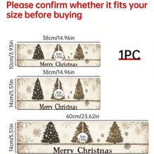 1 Stück/90 Stücke Weihnachten, Weihnachtsbaum bedruckter Wasserhahn, wasserabsorbierender Abtropfmatte, Retro Kaffee wasserabsorbierende schnelltrocknende Matte, gummibeschichtete Toiletten- und Küchenarbeitsplatten-Wasserhahn-Abtropfmatte, geeignet für Wasserhähne in Büros, gewerblichen Betrieben und Haushalten, dekorative Küchendekorationen