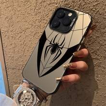 服装设计手机壳，个性化兼容 16 Pro Max、15/14 Plus、13、12、11 保护套 - 黑色鏡框 彩銀灰 - 查看 4