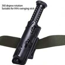 1 pezzo Porta manganello retrattile portatile, fondina a rilascio rapido, custodia per manganello a estrazione rapida, per uso tattico all'aperto, equipaggiamento di sicurezza, estensione regolabile per la difesa