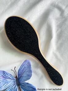 1件个性化女士时尚亚克力闪光大理石纹理名字定制发梳，独特的伴娘礼物，定制伴娘发饰，圣诞节美容配饰，少女时代 - 彩色 - 查看 11