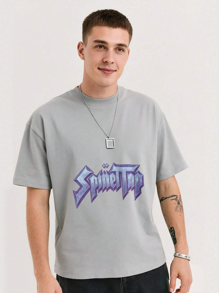 Graphic Cool Design Men's T Shirts Graphic Stylized 3D Text Print For Casual Cool T Shirts Funny Tshirts For Men, Men Crew Neck Graphic Print Short Sleeve Casual T-Shirt, Gift For Him & Her