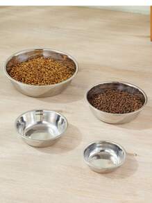 Tazón de acero inoxidable para gatos, tazón para perros, tazón para mascotas, suministros para mascotas, fácil de limpiar, forro para tazón de mascotas, comida para gatos, cuenco para comida de perros