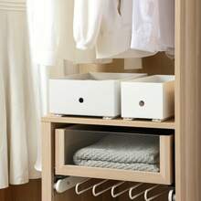 1 Pair Of Sliding Rail, Drawer Storage Basket Slide Rail, Multi-Purpose Kitchen Bedroom Dorm Organizer Box Track, No-Drill Kitchen Bathroom Cabinet Silent Slide Strip, Multi-Function Drawer Slide Rail, Storage Box Pull Track - Multicolor - View 9