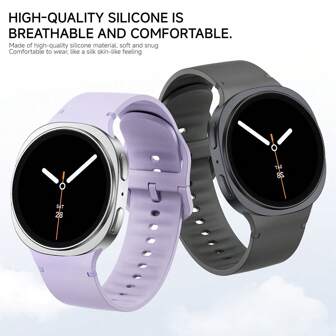 Original Silicone Strap Compatible With Samsung Galaxy Watch 8 44mm 40mm Official Bracelet Galaxy Watch 8Classic 46mm Band