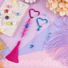 10pcs New DIY Jewelry Accessories Silicone Beads, Metal Beads, Keychain Buckle, Craft Toys For DIY Jewelry Making - Multicolor - View 3