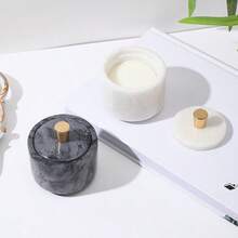 大理石香料罐、厨房及餐厅调味料容器、盐和糖储物罐、创意味精容器、胡椒粉罐、带盖调味品储物盒、优雅厨房用品 - 彩色 - 查看 11