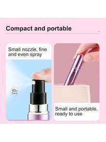 1 Piece 5ml Aluminum Perfume Mini Bottle, Bottom Press Type, Reusable Perfume Spray Bottle, Similar To Lipstick Shape, With A Visible Window, Portable For Travel And Air Travel - Vàng - Xem 6