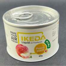 Odświeżacz powietrza do samochodu: Płynny pojemnik o smaku ananasa | Usuwa nieprzyjemne zapachy | Odświeżacz powietrza | Długotrwały zapach | Środek do usuwania dymu | Nadaje się do samochodu i domu | 60 gramów | 1 pojemnik