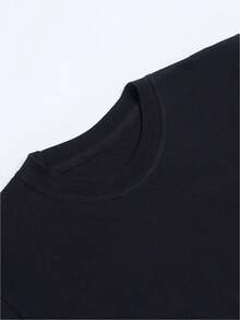 Women's Side Face Print Classic Round Neck, Men's T-Shirt, Tops For Summer