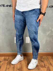 Premium Super Skinny Basic Jeans 01 - Medium Wash - View 7