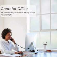 [Self-Adhesive Frosted PVC Privacy Window Film]1 Roll 200/500cm| Opaque Anti-Peeping.Matte Finish | Heat Insulation + UV Protection | Bathroom Water-Resistant & Explosion-Proof | Bedroom Anti-Glare | Living Room/Kitchen Privacy | Easy To Install (No Tools) | Home Privacy Film Heat Insulation /4-In-1: Anti-Peeping + Heat Insulation + UV Protection + Explosion-Proof Room Decor Wall Decor Wall Stickers Wall Sticker Stickers Sticker