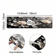 1pc Floral Pattern Sink Drain Mat, Absorbent Mat For Kitchen, Bathroom Sink, Countertop, Made Of Diatomite, Trimmable, Quick Drying - Multicolor - View 5