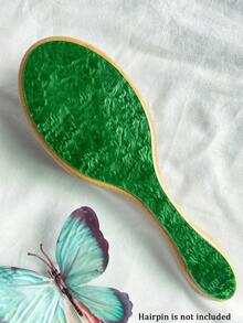 1件个性化女士时尚亚克力闪光大理石纹理名字定制发梳，独特的伴娘礼物，定制伴娘发饰，圣诞节美容配饰，少女时代 - 彩色 - 查看 15