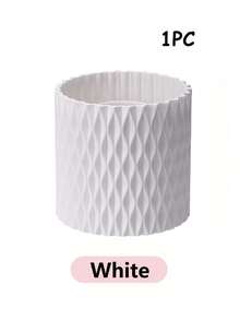 1个可旋转菱形网格化妆刷架，梳妆台收纳架 - 适用于口红、眉笔、眼影刷、散粉刷等，简约桌面文具刷架收纳架 - 彩色 - 查看 14