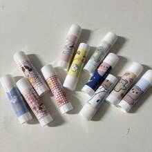 1 件随机 #卡通儿童高粘度坚固手工 DIY 固体胶水，适合学校毕业季、校园派对小礼物、学校用品、校园书籍书写修正文具、返校季、万圣节礼物 - 彩色 - 查看 12