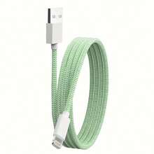 1pc/4pcs, 2m/6.6ft/78.74in [MFi Certified] Extra Long Charging Cable, Multi-Color USB Fast Charging Data Transfer Nylon Braided Cable, Compatible With IPhone 14/13/12/11 Pro Max/XS Max/XR/XS/X/8/7 Plus - Macaron Colors, Compatible With 14 Pro Max, 14 Pro, 14 Plus, 13 Pro Max, 13 Pro, 13, 12 Pro, 12, 11, XS, XR, 8 Plus, 8, 7, 6, 5, SE, Compatible With IPad Lightning Port - Multicolor - View 14