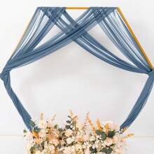 2pcs Green Willow Vine Mesh Wedding Arch Decor, 70x600cm, Suitable For Weddings, Ceremonies, Receptions, Parties, Ceilings, Banquets, Daily, Outdoor Backdrops - Multicolor - View 12