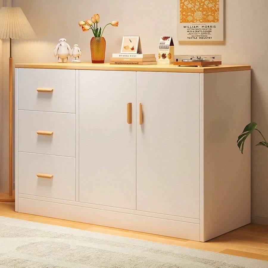 Mueble Organizador De Cocina Minimalista Moderno diseño funcional y elegante almacenamiento optimizado y accesible - Blanco - Ver 1