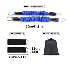 60/70/80 Lbs Ankle Strap Set, Leg Muscle Training Ankle Cuff, Hip Joint Trainer Leg Strap, Durable Resistance Band, Gym Workout Equipment - Multicolor - View 3