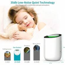 DehumidifierHysure Quiet And Portable Dehumidifier Electric 600ml For Small Rooms Bathroom Bedroom Wardrobe Room Closet Crawl Space White