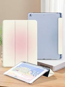 粉色渐变图案平板电脑保护壳，兼容 iPad 9.7/10.2/10.5/10.9/12.9/Pro 11 第 10 代，兼容三星 Galaxy Tab S6 Lite 10.4 英寸，兼容 Kindle Paperwhite 第 12 代 2024，Kindle（第 11 代）2022 年发布，柔软防摔，智能支架/自动唤醒/睡眠 - 彩色 - 查看 4