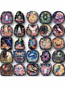 SCXXBSW 50pcs Laser Cartoon Graffiti Stickers Decorative Water Cups Notebook Luggage Waterproof Stickers - Multicolor - View 11