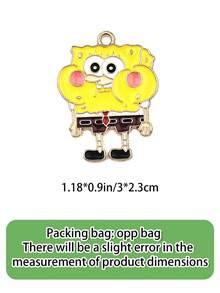 SPONGEBOB Hamburger Pineapple, Rainbow SpongeBob SquarePants, Patrick Star, DIY Alloy Jewelry Accessories, Cartoon Earrings, Cartoon Rainbow Keychain Gifts, Wallets, Schoolbags, Backpacks, Crossbody Bags, Bracelets, Luggage, Halloween And Christmas Gifts, Keychains, Pendants