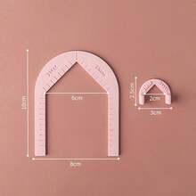 2pcs/Set 3mm, 4mm, 5mm Thickness Soft Clay Earring Piercing Guide, Pendant Hole Punch Assist Stand, Clay Thickness Balance Tool For Handmade - Drill - View 9