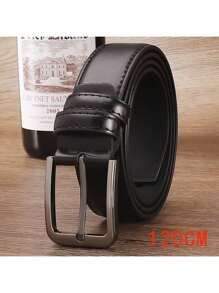 1 Stück Herren Leder Gürtel mit Schnalle, Lässig Retro Stil, geeignet für Jeans, Vatertags- & Valentinstags-Geschenk