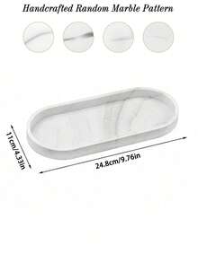 2 件套浴室托盘，装饰托盘，黑色硅胶储物托盘，小托盘，适用于客厅、卧室、水槽、浴缸和厨房水槽（椭圆形） - 黑色 - 查看 16