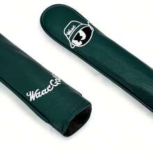 1pc Sense Of Simplicity Golf Alignment Stick Cover Sticks Swing Training Cover PU Leather Material Multiple Color Options Available. - Green - View 5