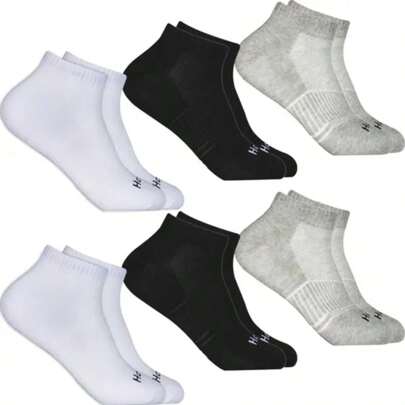 Meias Cano Curto Hoahi com Faixa de Compressão Estabilidade e Conforto Algodão e Poliéster