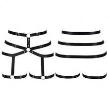 Đai nịt toàn thân Punk cho nữ, dây nịt thắt lưng, đồ lót, dây đai có thể điều chỉnh, phụ kiện Halloween cho điệu nhảy lồng - Nhiều màu - Xem 5