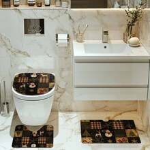 1/4 Stück abstrakte Kunst Stil Weihnachts Duschvorhang, wasserdicht, waschbar, strapazierfähiger Polyester Duschvorhang mit Haken für Badezimmer, Fitnessstudio, digitaldruck Badezimmer Dekoration