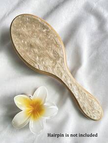 1件个性化女士时尚亚克力闪光大理石纹理名字定制发梳，独特的伴娘礼物，定制伴娘发饰，圣诞节美容配饰，少女时代 - 彩色 - 查看 19