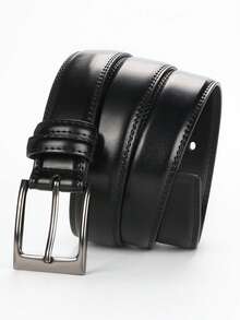 Premium Second Layer Leather Belt For Men 1 2/6": Classic Casual & Business Belt With Single Prong Buckle Halloween, Casual, Business, Street,  Boho, Western, Outdoor, Gift For Men, Husband, Boyfriend, Father, Dad, Christmas