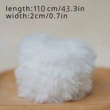 1m/39.37inch Pink Extra Long Faux Rabbit Hair Chenille Stem - Soft Bendable Wire For Giant Craft Projects, Unique Home Decor & Costume Accessories - Pink - View 3