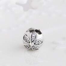 PANDORA 925银小雏菊扣手链DIY串珠手链生日礼物女友礼物圣诞礼物母亲节礼物 791493CZ - 銀色 - 查看 3