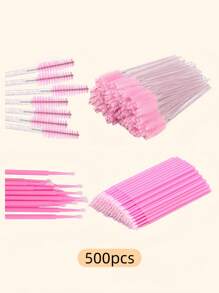 睫毛嫁接专用微型棉签 50/100/200支装，无绒唇部微型涂抹刷，一次性睫毛膏刷，适用于睫毛、牙齿、指甲、眼线和个人护理