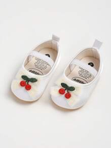 Nfant Infant Girls Wedding Dress Shoes Bow Ballet Princess Mary Jane Flats Toddler First Walkers Sneaker Newborn Crib Baptism Shoes