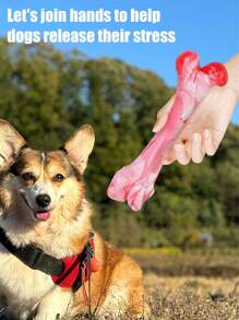 Juguetes de masticar indestructibles para perros masticadores agresivos - Huesos de TPR y nailon ultra resistentes, juguetes interactivos para razas medianas y grandes, perfectos para combatir el aburrimiento y el juego al aire libre