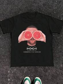 Couples, Gifts, Men's Tops, Women's Tops Fashionable Pattern Men's T-Shirts, Large Size T-Shirts, Cotton, Skin-Friendly And Comfortable, Suitable For Sports And Going Out, Suitable For Home, Can Be Used As Several Pieces Of Clothing, American Retro Street Style, Suitable For Summer, Gifts For People, Holiday Gifts