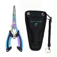 6.3-Inch Fishing Pliers, Stainless Steel Fishing Needle-Nose Pliers, Fishhook Remover, Braided Line Scissors, Cutter, Rust-Proof Fishing Multi-Purpose Tool, Suitable For Saltwater And Freshwater, Outdoor Fishing Supplies