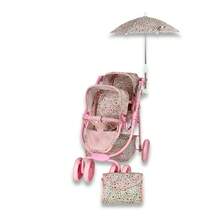 Carriola para Muñecas Diseño Moderno New Noni Modelo IS-9662 D Cochecito Plegable de Juguete para Niñas Accesorio para Juego de Rol y Simulación Ligero y Portátil Regalo Ideal para Cumpleaños y Fiestas - Rosa - Ver 1