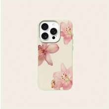 Phone - Pink Floral Combination Pattern Iphone16Promax Phone 16/16PLUS/15PROMAX/15PRO/15PLUS/15/14PROMAX/14PRO/14PLUS/14/13PROMAX/13PRO/13/12PROMAX/12PRO/12/11PROMAX/11 Advanced, Soft, New, Fashion, Protective, Soft Silicone Vibe, Hardcore Drop Defense. - 1 cái - Xem 7