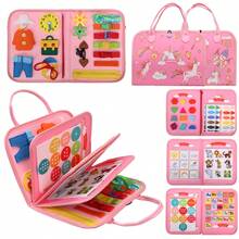 Montessori Busy Board Toys, Sensory Board For Toddlers, Travel Felt Busy Book For Airplane Car, Activity Busy Mat For Learning Fine Motor Skills Suits Boys Girls Birthday Gifts - Nhiều màu - Xem 2