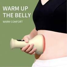 Smart Heating Suction Cup Body Massager, Back Neck Arm Massager, Abdominal Massager, Heat Therapy Massager, Massage To Relax Body And Mind - White - View 3